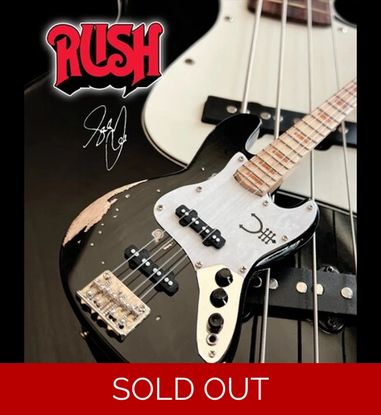 Axe Heaven Rush Getty Lee Fender Bass Guitar Miniature